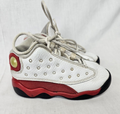 Nike Air Jordan XIII 13 Shoe Toddler 8C Cherry White Retro TD 414581-122