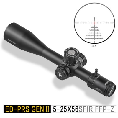 Discovery Optics Zielfernrohr ED-PRS 5-25x56 SFIR Gen 2 1/10 Mil inkl. Montagen