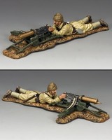 King And Country Lying Prone Turkish Machine Gunner Al68 Al068 King And Country Lying Prone Turkish Machine Gunner Al68 Al068