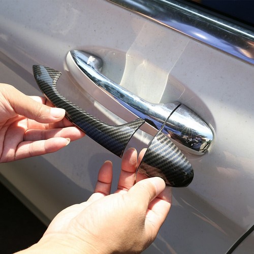Carbon Fiber ABS Side Door Handle Cover For Benz A Class W177 2019+ CLA C118 20+ - Picture 3 of 12