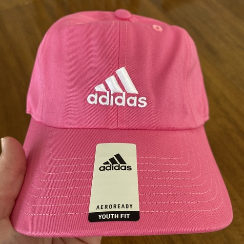 Adidas Girls Youth Saturday Baseball Hat Pink Adjustable NEW - Picture 4 of 7