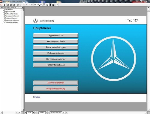 Original Mercedes Benz W124, Wis Wartungs u. Reparaturhandbuch CD - Afbeelding 10 van 11