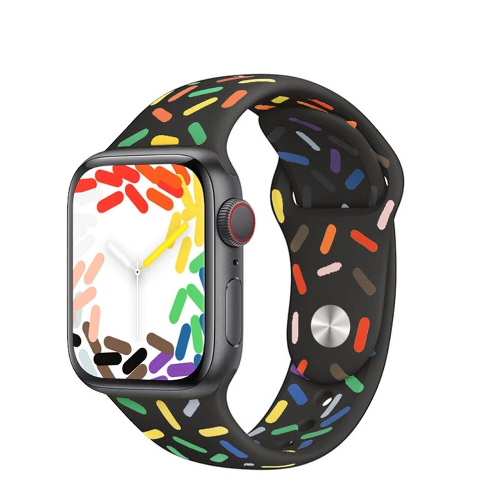 Pride Edition Silicone Strap For Apple Watch Band 49/45/44/42mm 38/40/41mm bands