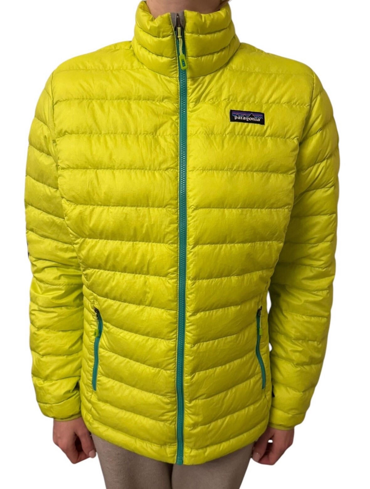 Suéter de plumón Patagonia acolchado aislante chaqueta grande para dama