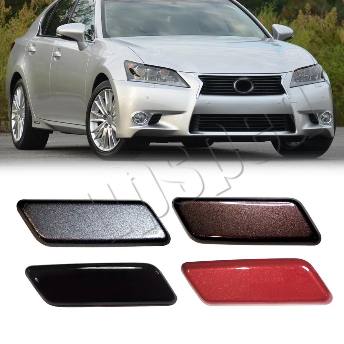 Front Bumper Headlight Washer Nozzle Cover Cap For Lexus GS350