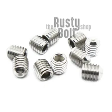 M5 x 6mm, Socket Set Screws Cup Point, A2 304 18-8, Stainless Steel