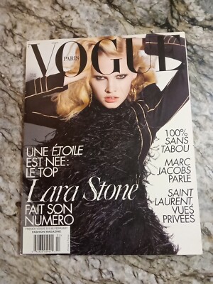 Vintage Vogue Paris Magazine February 2009 Lara Stone Cover | eBay