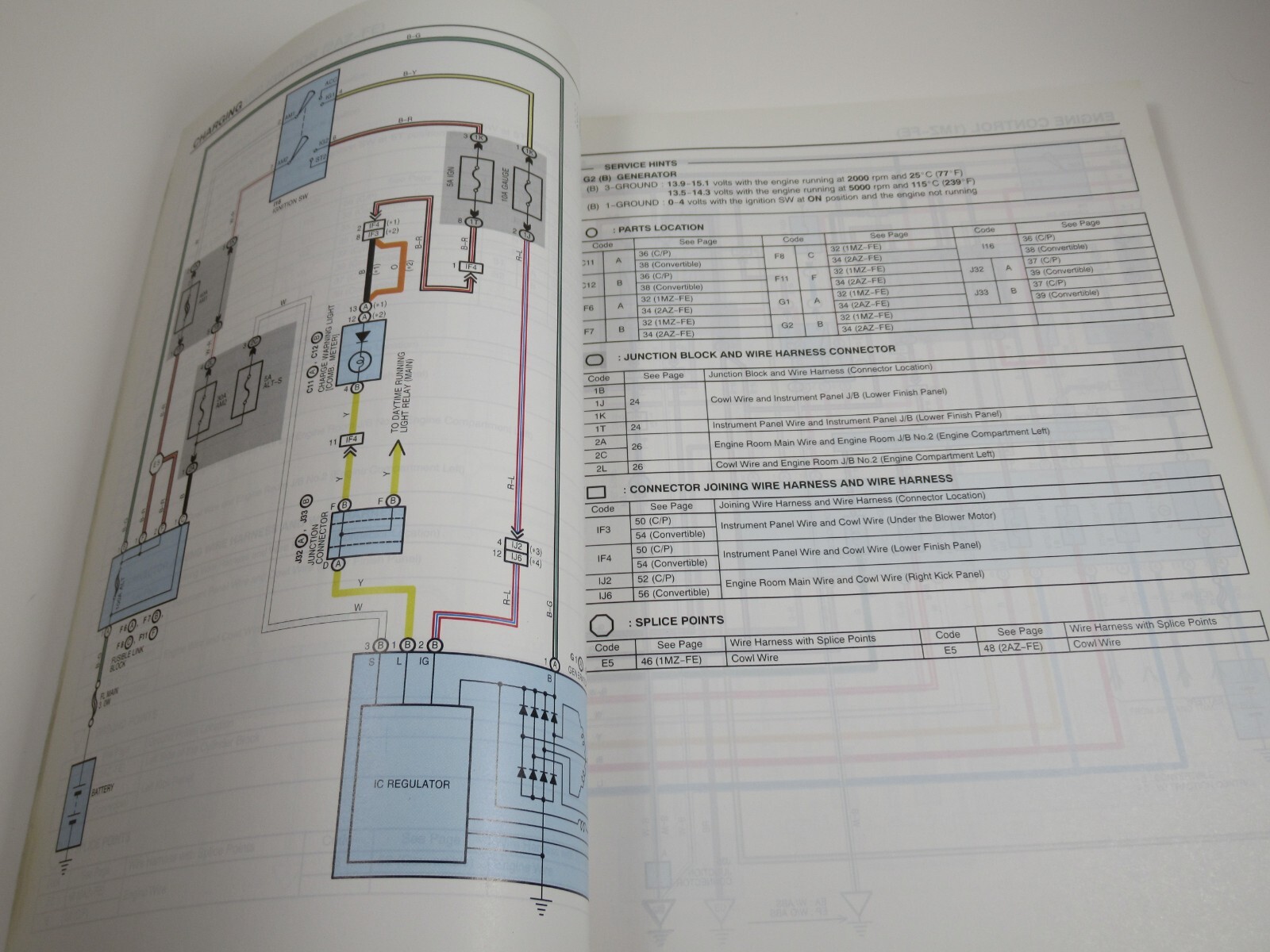 OEM Toyota Camry Solara 2002 Model Electrical Wiring Diagram Pub