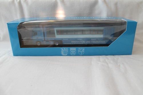 Herpa MB Actros Schwebebahntransport Jahresmodell 2016 Niederlassungen W-SG-RS - Picture 2 of 7
