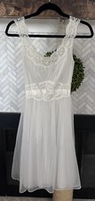 Vintage Vanity Fair Wedding Night Nightgown 2 Pc Set Size 34 Small Made In USA