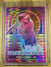 2021 Pete Alonso Panini Chronicles Overdrive Pink Pulsar MLB #22 New York Mets
