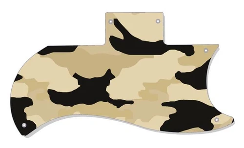 SG Half Face Pickguard Custom Gibson Graphical Guitar Single Camouflage Desert