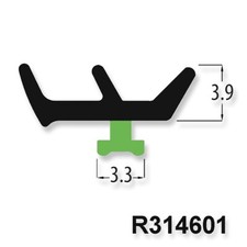 R3146 Black E UPVC Window Door Gasket Seal Double Glazing Rubber Repair Seal