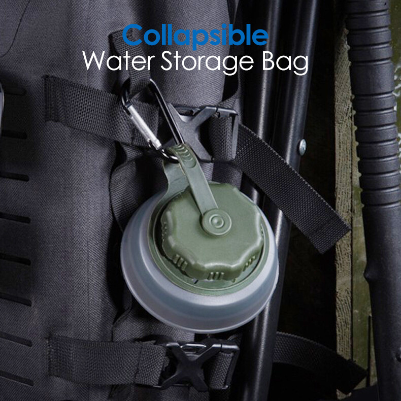 Water Purifier Bottle Filter Bottle w/Straw,Reusable,750ml Collapsible&Foldable