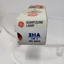 Vintage GE Quartzline Projector Lamp Bulb EHA 500W 120V NOS in Box