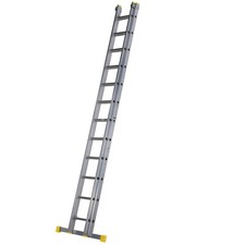 Werner Aluminium Double Section Extension Ladder 2 Section Multiple Sizes