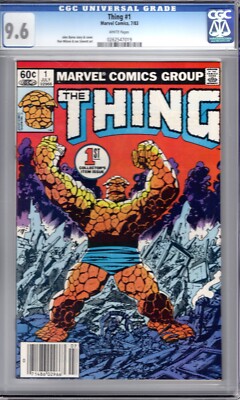 Thing #1 CGC 9.6 Newsstand Edition CGC# 0262547019