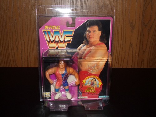 SCOTT STEINER MOC WWF HASBRO PURPLE CARD WWE ACTIO...
