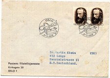 Norwegen 1968 Ersttagsbrief - Dichter Ao. Vinie Michel Nr. 568