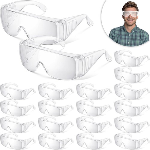Kanayu Safety Glasses Bulk Protective Goggles over Eyeglasses Anti Fog Scratc...