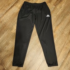 ADIDAS Joggers Relaxed Fit Sweats Pocket Zip  Ankle Zip Women Large