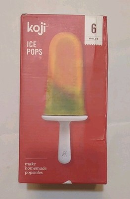 Zoku Koji Classic Pop Molds, 6 Easy-release Popsicle Molds With Sticks- NEW