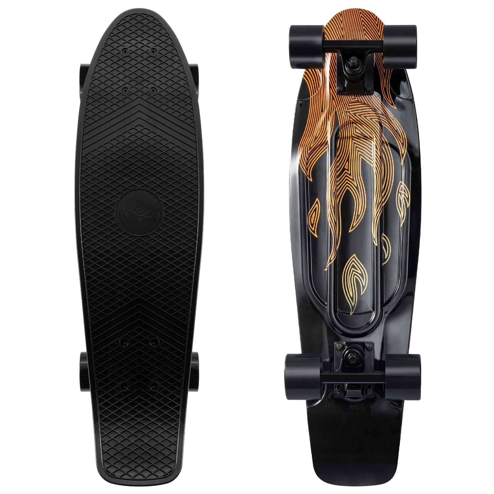 Skateboard 22/27 Inch Classic Cruiser for Beginners & Advanc
