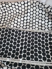 5 Yards Jennifer Sampon Robert Kaufman Color Beat Black White Circles Fabric F22