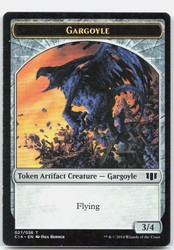 Gargoyle // Elf Warrior Double-Sided Token #27 // 24 Commander 2014 MTG