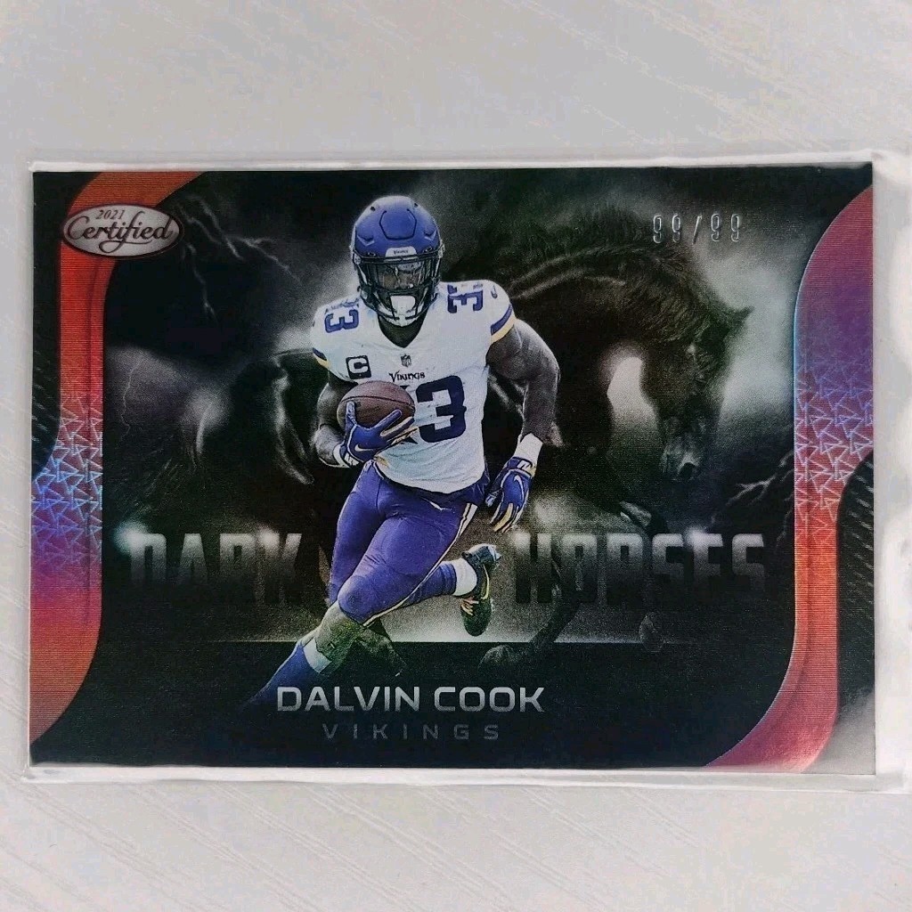 2021 Panini Certified - Dark Horses Dalvin Cook #DH-8 Mirror Red /99