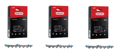 Oregon 3-Pack VersaCut Micro-Chisel Chains .404 Pitch .063 Gauge, 27AX118G(3)