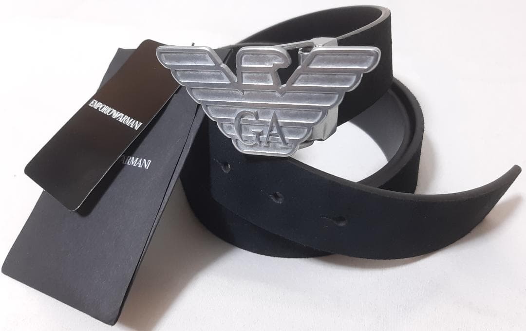 Emporio Armani Eagle Buckle Men's Leather belt | eBay