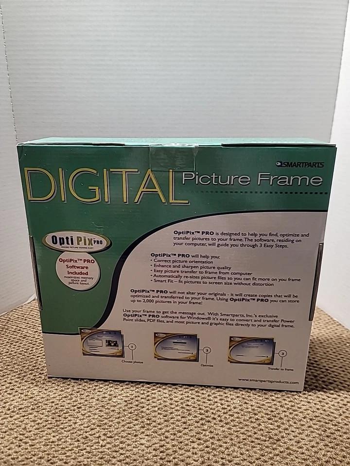 Smartparts SP800B 8-Inch Digital Picture Wood Frame - Image 3 of 4