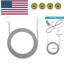 Long Drain Brush Flexible Feeding Tube Brush Slim Cleaning Brush Hose Pipe Brush