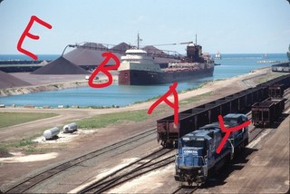 Norfolk Southern NS C40 8 Ashtabula OH Szene 1999 Original Ektachrome