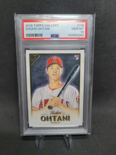2018 Topps Gallery 116 Shohei Ohtani Base Rookie PSA 10 Angels