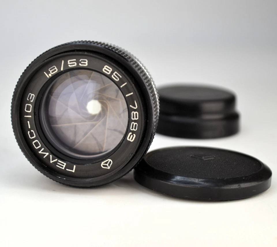 SERVICED! 1985 SOVIET USSR HELIOS-103 RANGEFINDER LENS f1.8/53 KIEV-4 MOUNT (5) - Image 3 of 4