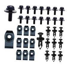 35PCS Engine Under Cover Splash Shield Guard Body Bolts Screws, Bumper Fender