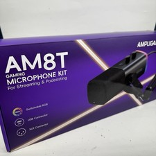 Ampligame FIFINE Microphone Kit AM8T RGB, Gaming, Streaming, Podcasting