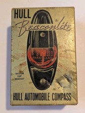 Vintage Hull Beaconlite Automotive Compass Warren Ohio Vintage Hull Beaconlite Automotive Compass Warren Ohio