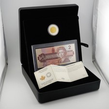 2021 Canada $2 25th Anniversary Toonie 1 oz .9999 Silver Proof + BRX Banknote