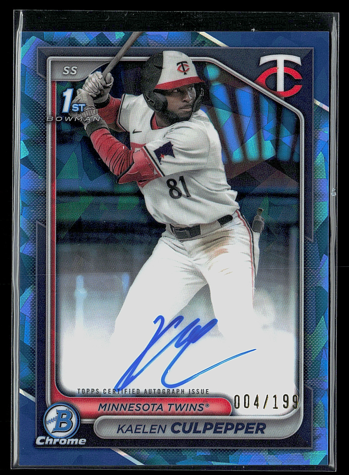 2024 Bowman Draft Sapphire Ed. Prospect Auto - Kaelen Culpepper #CPA-KC /199