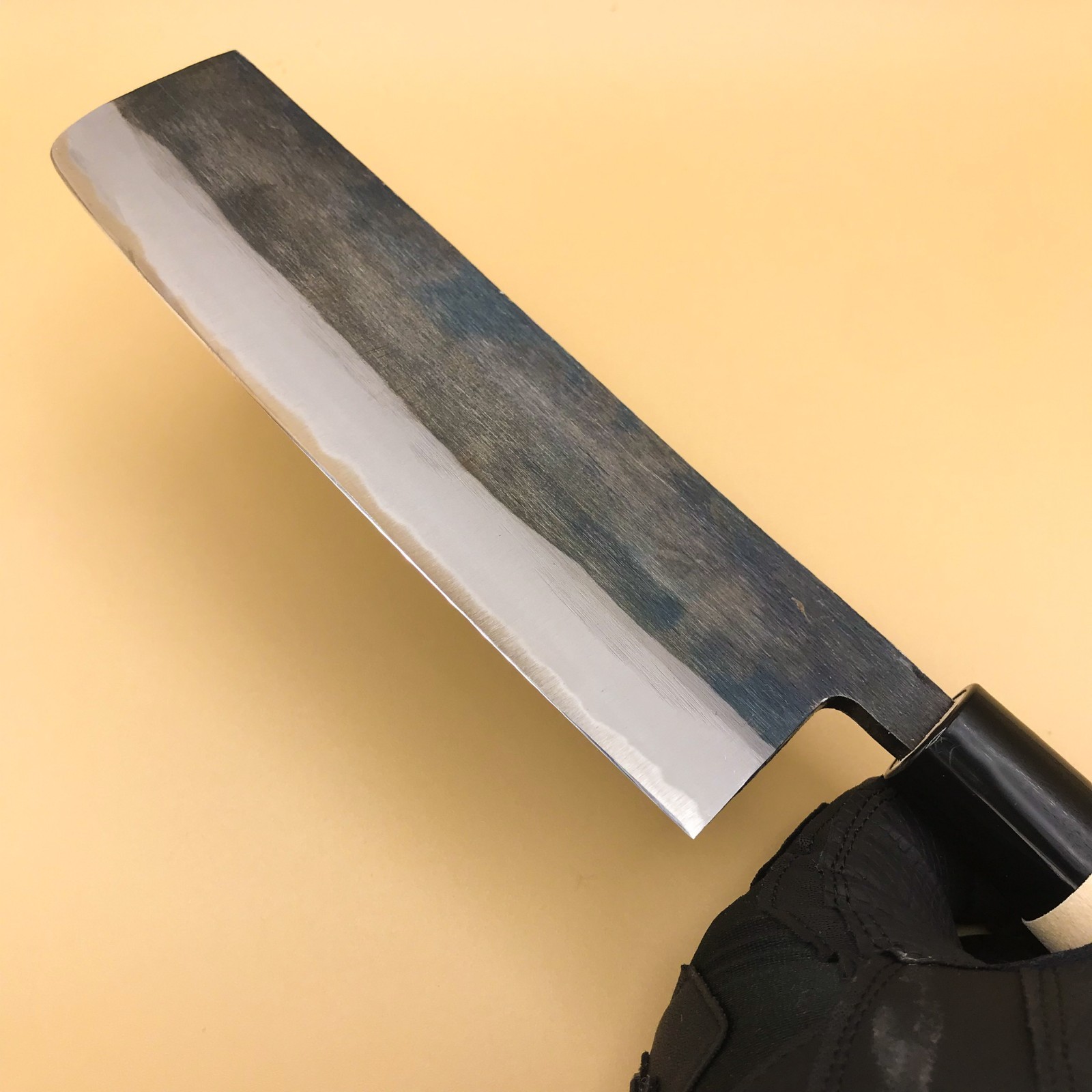 Japanese Nakiri Kitchen Knife 6.3" 160mm Aogami Blue #2 Carbon/Echizen Takefu