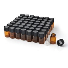 Mini Essential Oil Bottles Empty Sample Bottle 1ml1/4 Dram 2ml 5/8 Dram Ambe