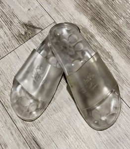 ?Coach Translucent Champagne Slide Sandals RARE 100% auth Coach clear sandals - Gem main image 2