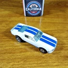 Vintage Hot Wheels Mustang Stocker Enamel White BW Blackwall Malaysia 1982 Ford