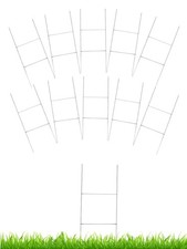 10 Pack H Frame Wire Stakes for Yard Signs,18 x 7 Yard Sign Stakes Metal for ...