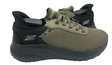 Skecher Bobs Men's Slip-Ins Squad Chaos Shoes Olive Green/Black Size:9.5 111X