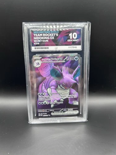 Pokémon TCG Team Rocket's Nidoking EX 216/182 ACE 10 Destined Rivals