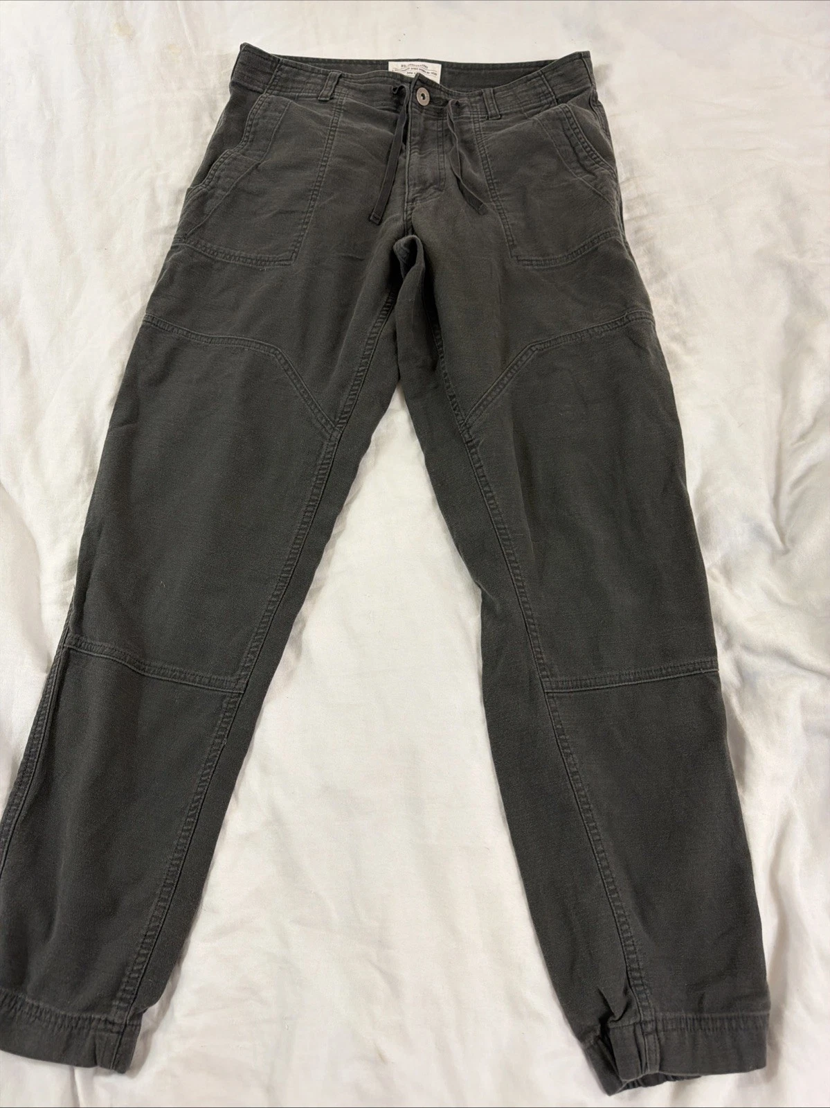 REI Co-Op Pants Men's 34x34 Gray Trailsmith Joggers Double Knee Drawstring hike